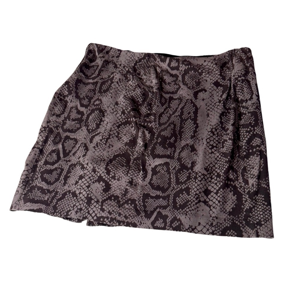 Lysse Women’s Snake Print Above the Knee Skirt Sz XL - Picture 2 of 4